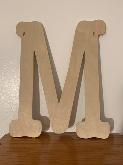 Custom Letter Decorative Hanging Wood Burned Art - Wedding, Gifts, Alphabet Letter Art, Decor, Unique, Personalized Initials
